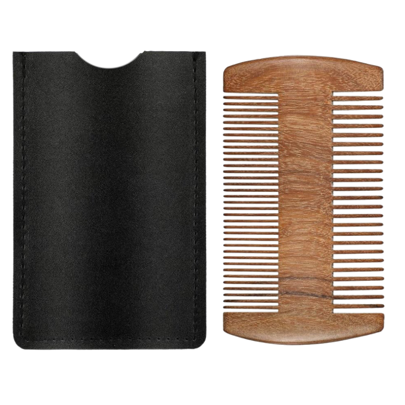 Double-Sided Sandalwood Beard Comb - CPTN BEARD CO.