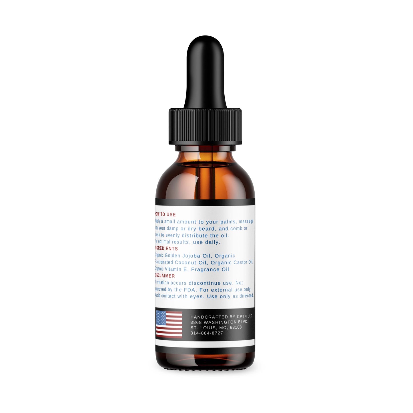 Organic Beard Oil - CPTN BEARD CO.